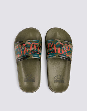CAMOU BAND SLIPPER WITH LOGO