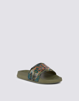 CAMOU BAND SLIPPER WITH LOGO