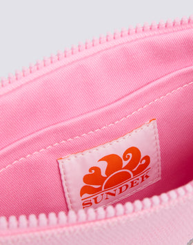 CLUTCH IN STONE WASHED CANVAS COTTON