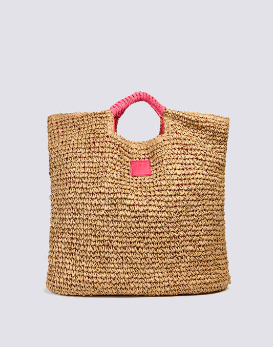 MAXI BAG IN WOVEN PAPER STRAW