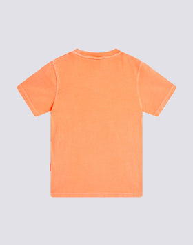 SHORT SLEEVE T-SHIRT IN OVERDYED COTTON