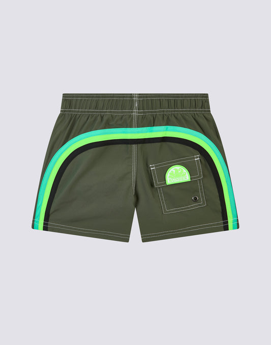 REPREVE® ELASTICATED WAIST SHORT SWIMSHORTS
