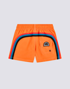 SWIMSHORTS SHORT ELASTICATED WAIST RECYCLED POLYESTER REPREVE® FLUO