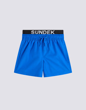 SWIMSUIT WITH ELASTIC LOGO LIGHT POLY