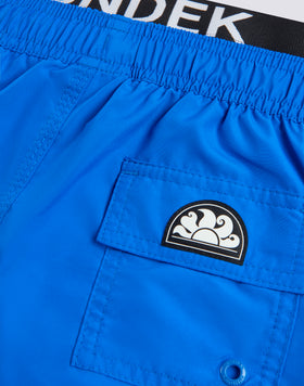 SWIMSUIT WITH ELASTIC LOGO LIGHT POLY