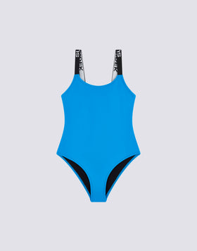 ONE-PIECE SWIMSUIT WITH LOGOED STRAPS