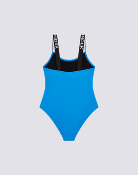 ONE-PIECE SWIMSUIT WITH LOGOED STRAPS