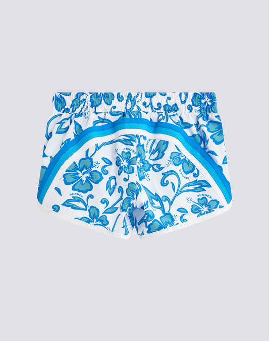 MARGATE SHORT SWIMSHORTS WITH HIBISCUS PRINT