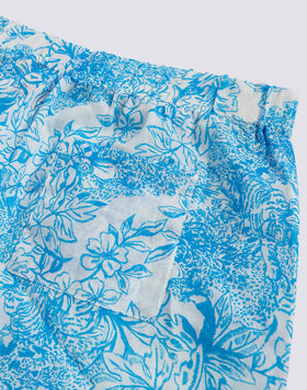 FLEUR DE JOIE PRINT STRETCH SHORTS