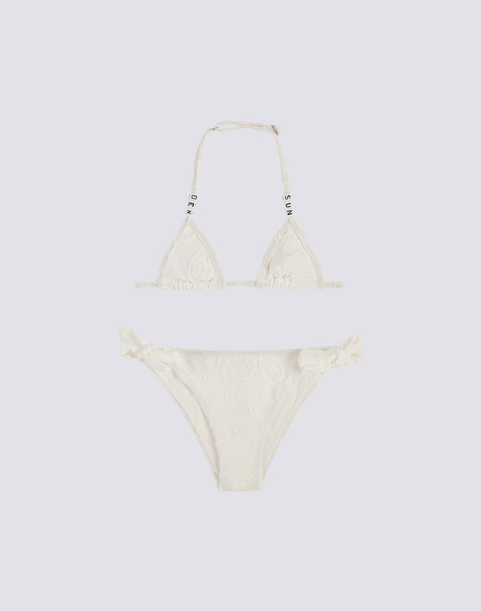 JACQUARD TERRY MINI BIKINI SWIMSUIT WITH SK23 PATTERN
