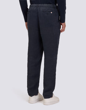 SEMI-STRETCH LINEN TROUSERS