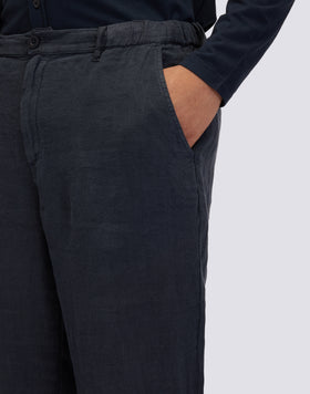 SEMI-STRETCH LINEN TROUSERS