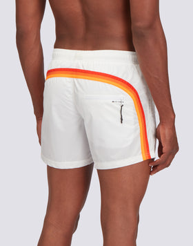 MEMORY STRETCH WAIST SWIM TRUNKS