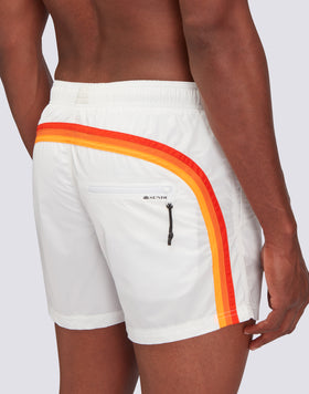 MEMORY STRETCH WAIST SWIM TRUNKS