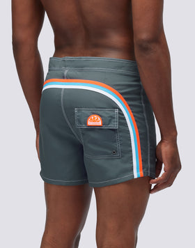 LIGHT POLY SHORT SWIMSUIT WITH FIXED WAIST