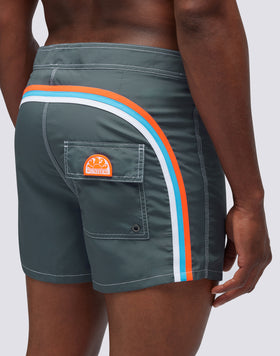 LIGHT POLY SHORT SWIMSUIT WITH FIXED WAIST