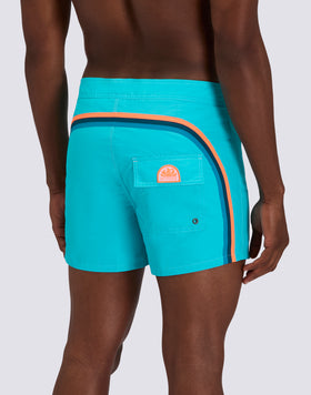 ICONIC TAFFETA FIXED WAIST SHORT SWIMSUIT