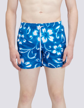 REPREVE® ELASTICATED WAIST SHORT SWIMSHORTS WITH SK23 PRINT
