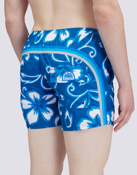 REPREVE® ELASTICATED WAIST SHORT SWIMSHORTS WITH SK23 PRINT