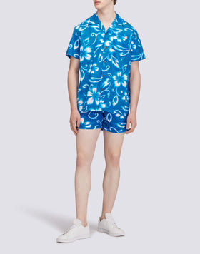 REPREVE® ELASTICATED WAIST SHORT SWIMSHORTS WITH SK23 PRINT