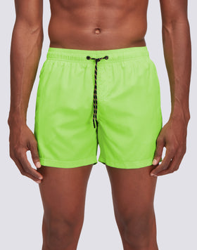 FLUO ELASTICATED WAIST RECYCLED POLYESTER REPREVE®  SWIMSHORT