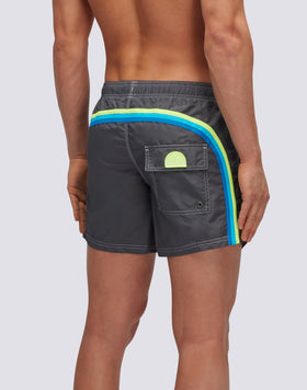 ICONIC TAFFETA SHORT SWIMSHORTS WITH ELASTIC WAIST