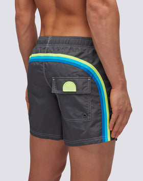 ICONIC TAFFETA SHORT SWIMSHORTS WITH ELASTIC WAIST