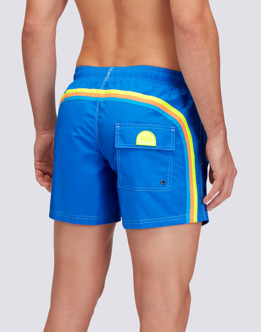 ICONIC TAFFETA SHORT SWIMSHORTS WITH ELASTIC WAIST