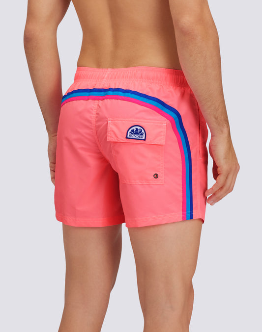 ICONIC TAFFETA SHORT SWIMSHORTS WITH ELASTIC WAIST