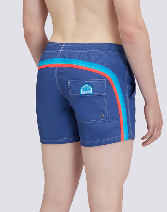 ICONIC TAFFETA SHORT SWIMSHORTS WITH ELASTIC WAIST