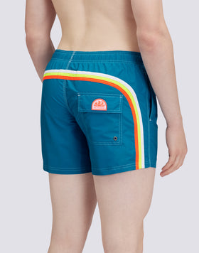 ICONIC TAFFETA SHORT SWIMSHORTS WITH ELASTIC WAIST