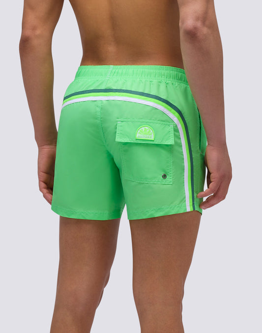 ICONIC TAFFETA SHORT SWIMSHORTS WITH ELASTIC WAIST