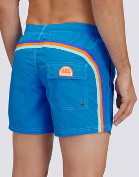 ICONIC TAFFETA SHORT SWIMSHORTS WITH ELASTIC WAIST