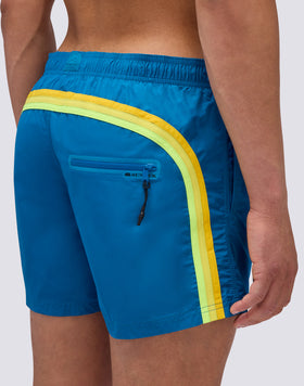 MEMORY STRETCH WAIST SWIM TRUNKS