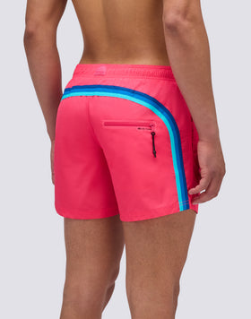 MEMORY STRETCH WAIST SWIM TRUNKS