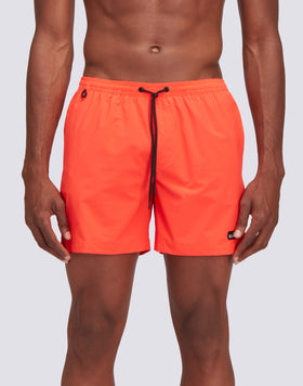 SWIM SHORTS WITH STRETCH FABRIC AND REMOVABLE POUCH
