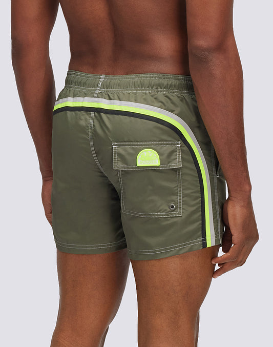 ICONIC TAFFETA SHORT SWIMSHORTS WITH ELASTIC WAIST