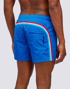 MEMORY STRETCH WAIST SWIM TRUNKS
