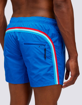 MEMORY STRETCH WAIST SWIM TRUNKS