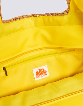 MAXI BAG IN WOVEN PAPER STRAW