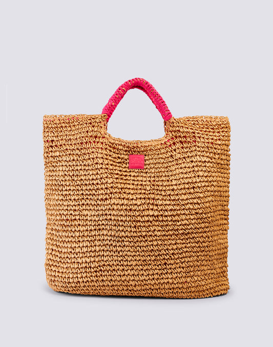MAXI BAG IN WOVEN PAPER STRAW