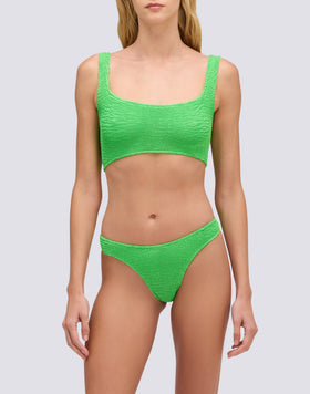 TOP BRA IN EMBOSSED FABRIC