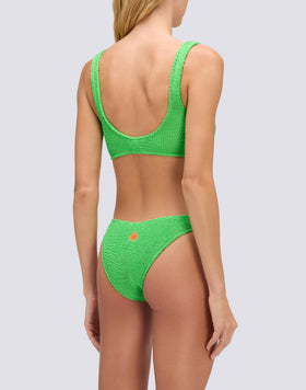 TOP BRA IN EMBOSSED FABRIC