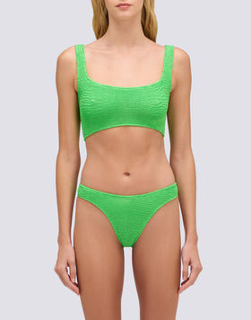 TOP BRA IN EMBOSSED FABRIC