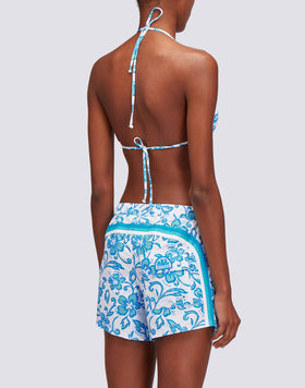 COAST - REPREVE® BEACH SHORTS WITH SK23 HIBISCUS PRINT