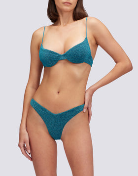 LOREN LUREX HIGH-LEG BRIEFS