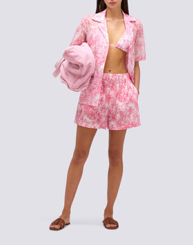 WOMEN'S SHIRT WITH FLEUR DE JOIE PRINT