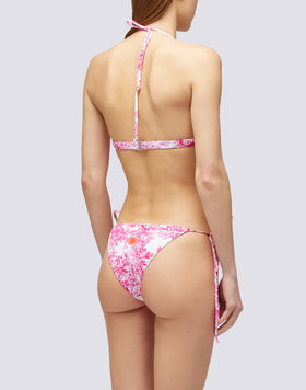 WHITE - TOILE DE JOUY BRIEFS WITH ADJUSTABLE SIDES