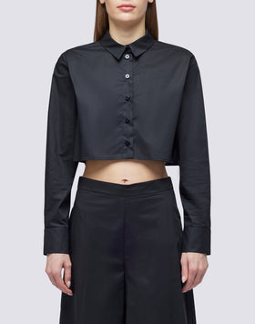 CROP SHIRT IN POPLIN