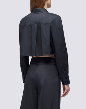 CROP SHIRT IN POPLIN